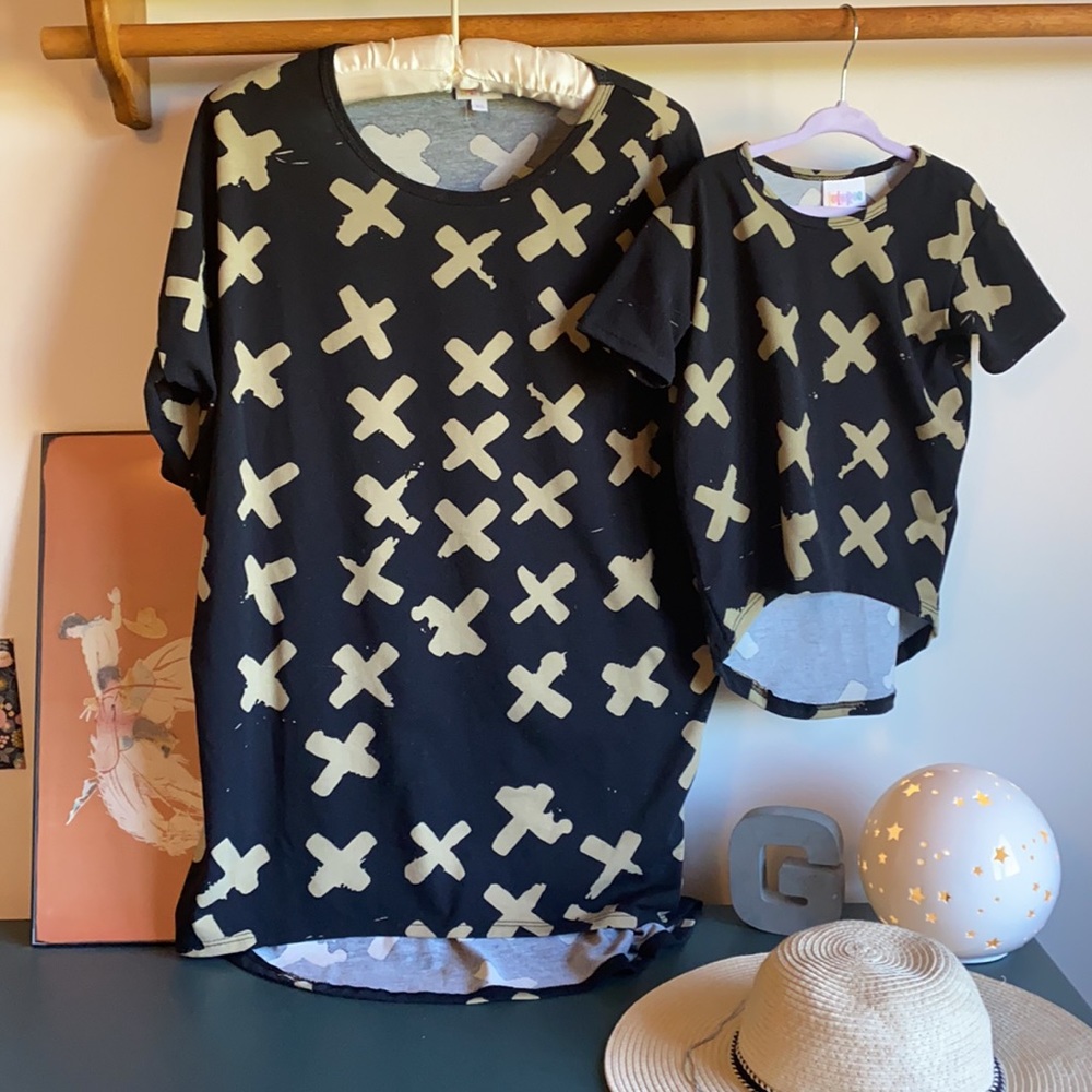 LulaRoe Mommy & Me Irma/Gracie shirt set